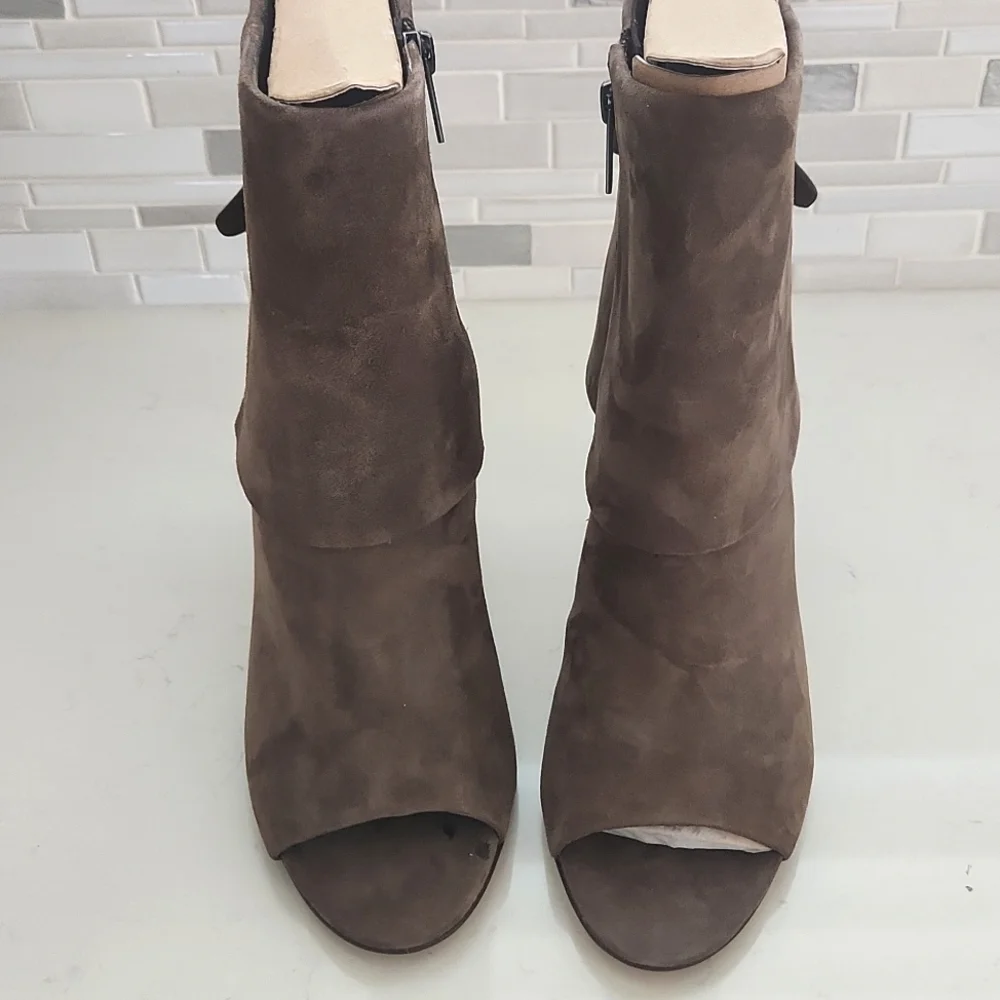 NEW VINCE CAMUTO | $159 Amesha Suede Foldover Heeled Bootie - Picture 10 of 11